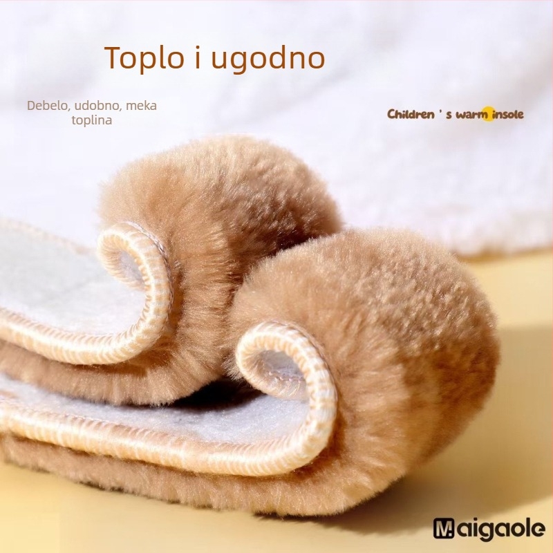 Dječje tople uloške za zimske čizme, debeli, upijaju znoj, kašmir izolacija, mekani ulošci