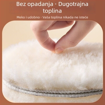 TPE ulošak za obuće s integracijom kože i vune, debeli za toplinu, ugravirani uzorak, YM9, proljetna uporaba