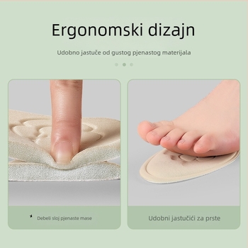 Footprint Tribe ulošak, pola veličina prednjeg dijela stopala, pletena tkanina + visoko elastična spužva, unisex, kompatibilno s tenisicama, kožnim cipelama i čizmama, protiv bolova, udobnost