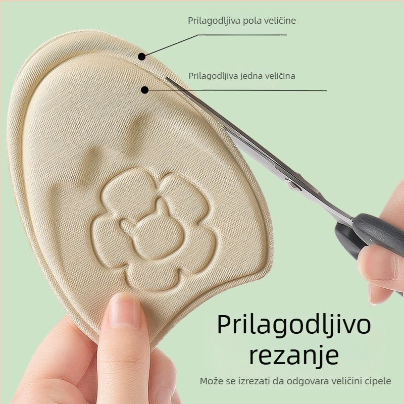 Footprint Tribe ulošak, pola veličina prednjeg dijela stopala, pletena tkanina + visoko elastična spužva, unisex, kompatibilno s tenisicama, kožnim cipelama i čizmama, protiv bolova, udobnost