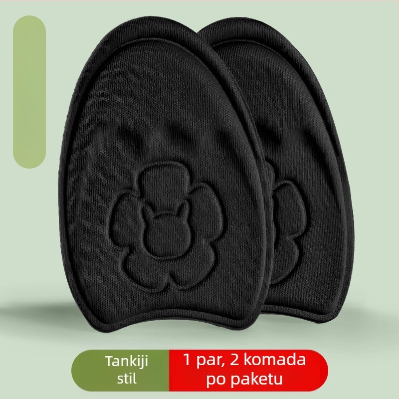 Footprint Tribe ulošak, pola veličina prednjeg dijela stopala, pletena tkanina + visoko elastična spužva, unisex, kompatibilno s tenisicama, kožnim cipelama i čizmama, protiv bolova, udobnost