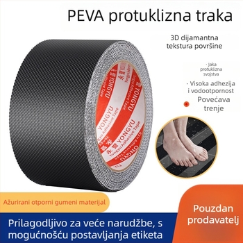 PVC protuklizna traka za kupaonu i kuhinju - ljepilo na bazi gume, debljina 0.8 mm, viskoznost visoka, za mokre površine, -10 do 60°C