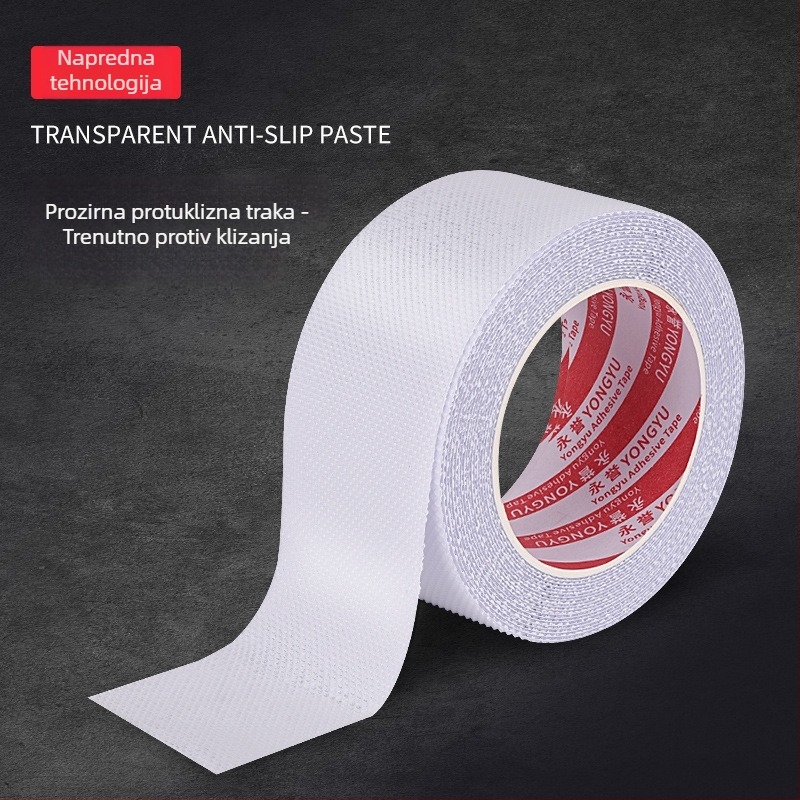 PVC protuklizna traka za kupaonu i kuhinju - ljepilo na bazi gume, debljina 0.8 mm, viskoznost visoka, za mokre površine, -10 do 60°C