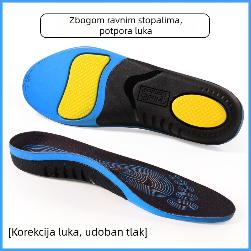 Podrška lukovima – ortopedske uloške od PU, potpuno podstavljene, pogodne za tenisice, kožne cipele, čizme, casual i radne cipele
