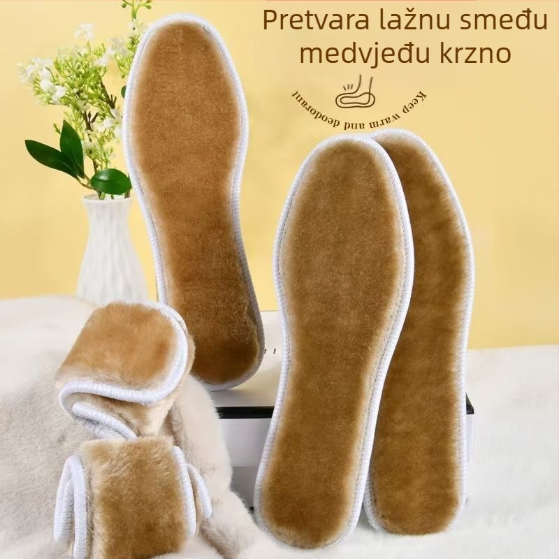 Zimske tople uloške za čizme i tenisice, pliš flis, cijeli ulošak, Model 1002, Unisex