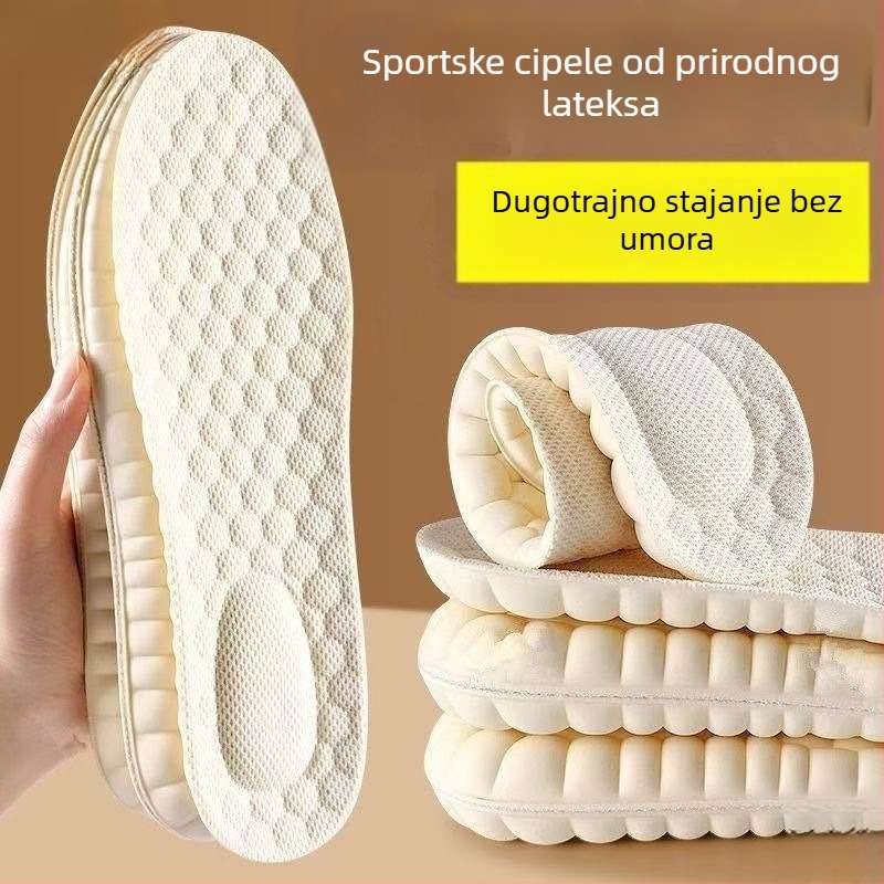 Uložci od prirodnog lateksa za platnene cipele, unisex, proljeće, svakodnevni komfor, drveni materijal