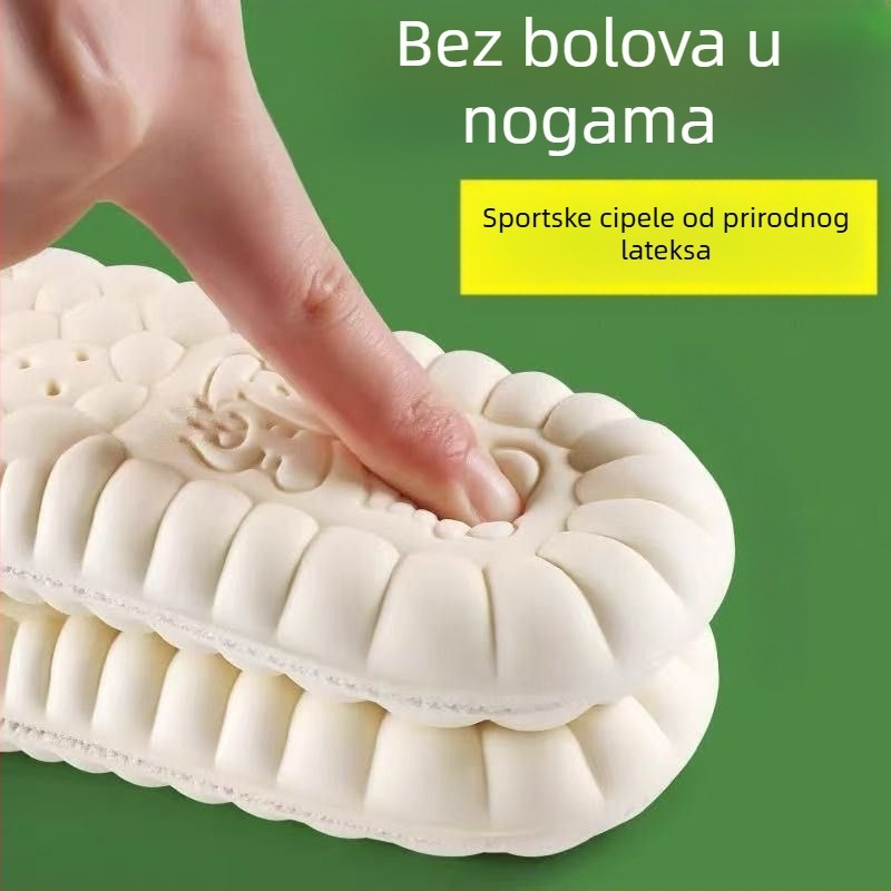 Uložci od prirodnog lateksa za platnene cipele, unisex, proljeće, svakodnevni komfor, drveni materijal