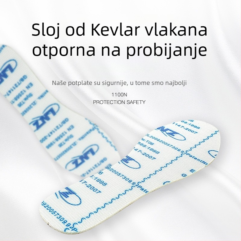 RUNWING KFL Kevlar ulošci za radne cipele – cijela uloška, otporna na probijanje, protiv noktiju, protiv sklizanja