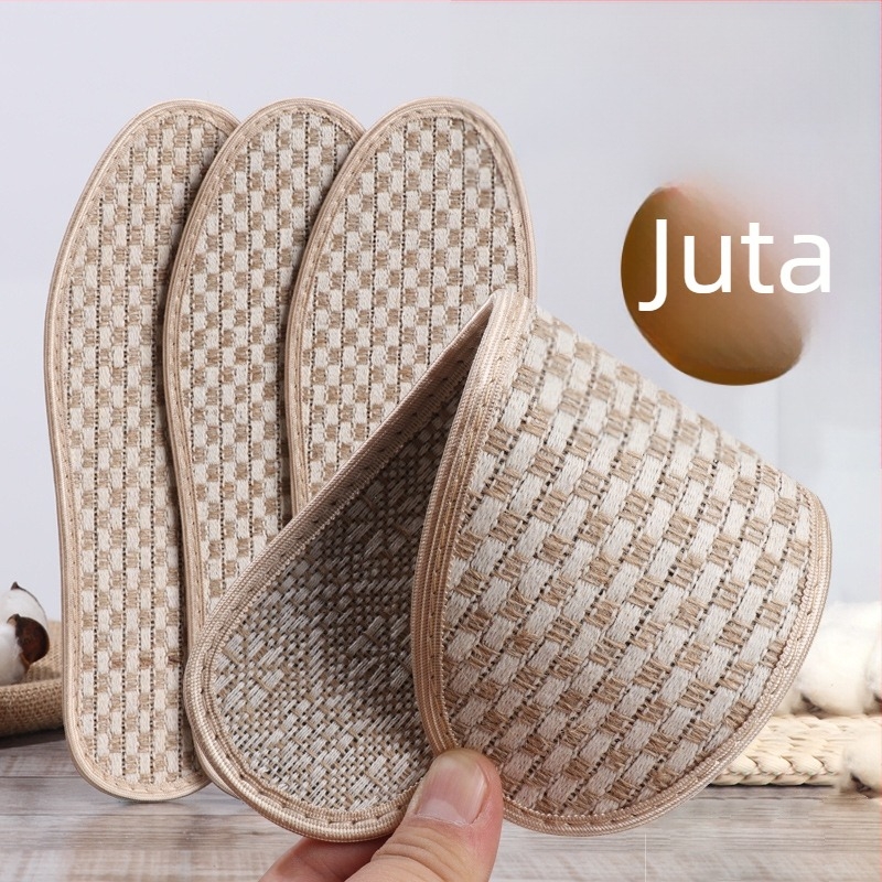Gengxin 007 lanena uloška s bambusovim ugljem – prozračna, upija znoj, kontrola mirisa, cijela uloška za ljetne casual cipele, unisex