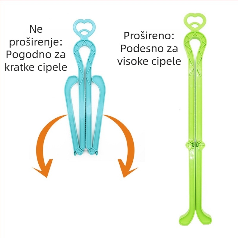 Klip za pohranu čizama sa srcolnim dizajnom – ručno prilagodljiv, sklopivi uz unutarnju potporu, protiv nabiranja i kolapsa | Model Love, Šifra Xd0032-foldable