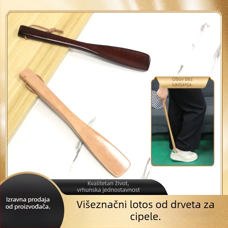 Drveni štih za cipele s ručkom, stil figura, pogodan za sve sezone