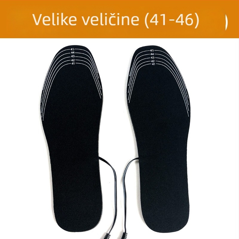 Jiabei USB grijaća uložak za papuče/kućnu obuću – gornji materijal EVA polyester, USB napajanje, unisex