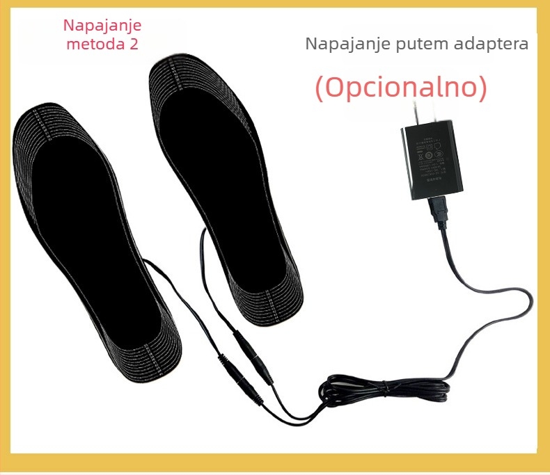 USB grijaći ulošci za papuče – unisex, perivi, prilagodljivo rezanje, Jiabei