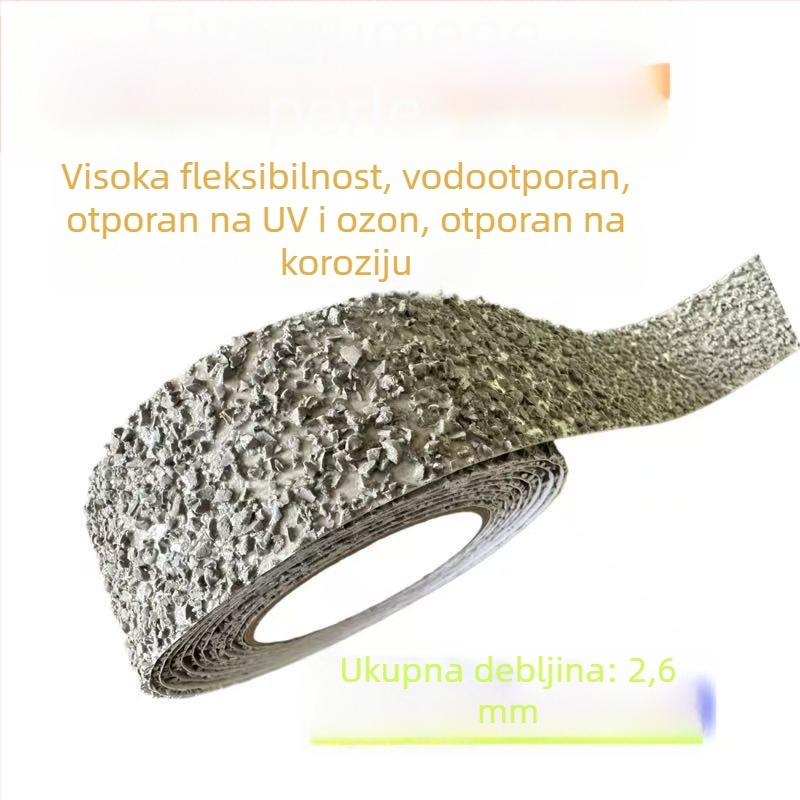 EPDM gumena protuklizna traka za unutarnje i vanjske stepenice, otporna na UV i ozon, vodonepropusna, debljina 2,6 mm, otporna na habanje