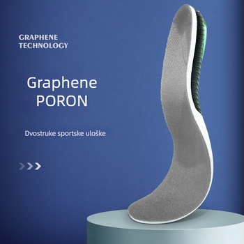Grafenovi sportski ulošci za tenisice, prozračni, ublažavaju udarce, visoka elastičnost, unisex, model Xd-6070-graphene