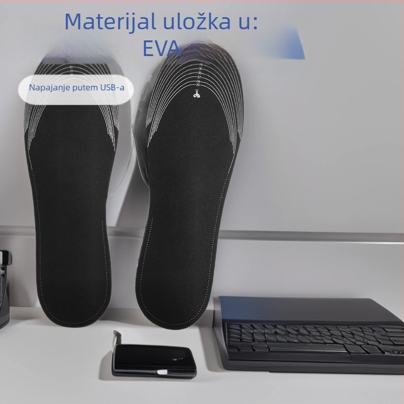 Električni grijaći ulošci za cipele – izrezljivi, EVA materijal, cijela uloška, prilagodljivi