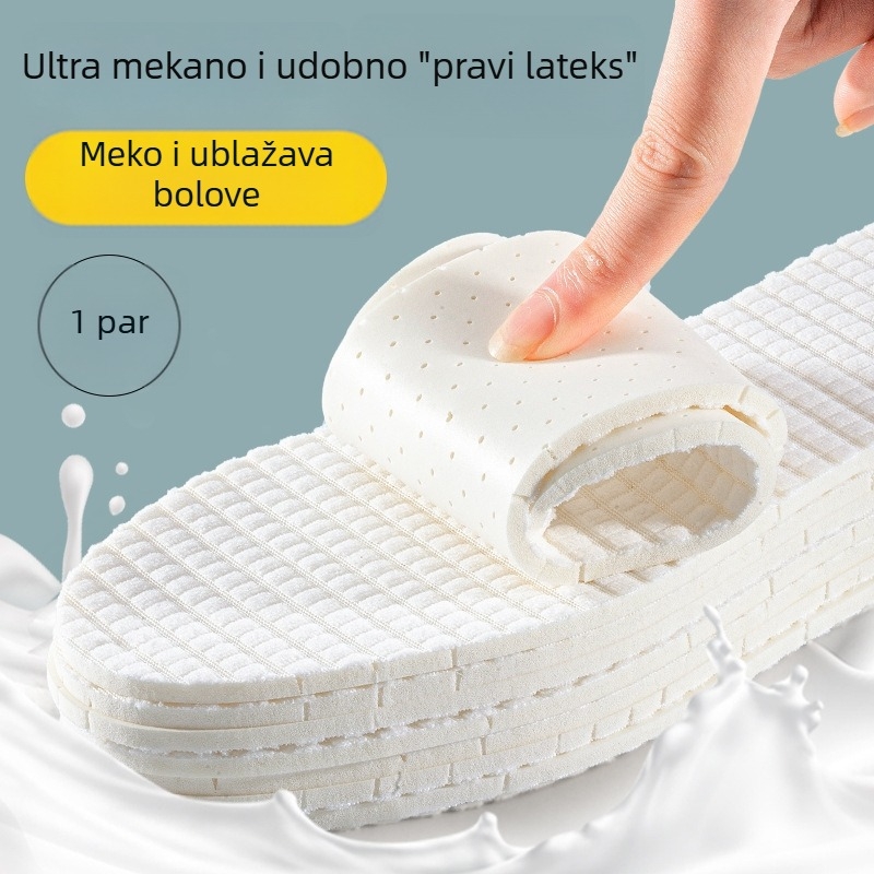 Latex ulošci za cipele, unisex, upijanje znoja i ublažavanje udaraca, cijeli ulošak, za tenisice, čizme i casual cipele, Model 6611