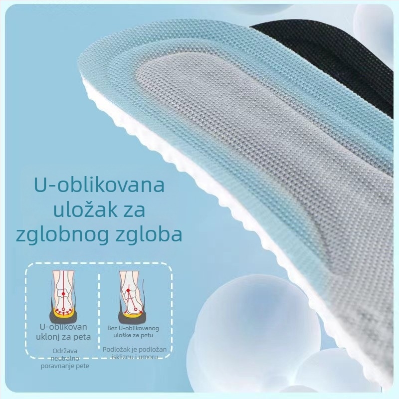 PU ulošak za muškarce i žene – cijela duljina, podstavljeni, upija znoj, prozračan sportski ulošak