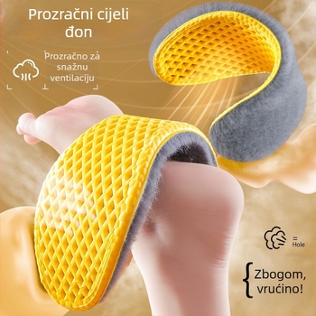 Yiyou D grid warm ulošci za cipele – materijal: jaka pamuk, cijeli ulošci, topli ulošci, za tenisice, kožne cipele, čizme, svakodnevne i radne cipele