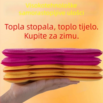Grijajući uložak za obuću s konstantnom temperaturom za zimu, unisex, od čvrstog pamuka