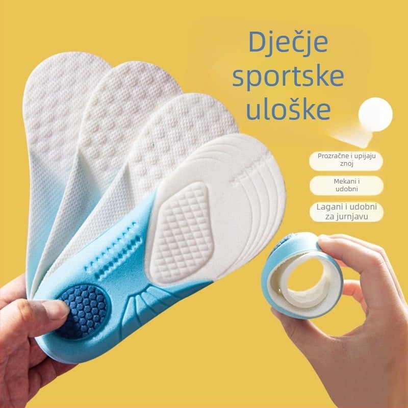 Dječje pjenaste uloške za cipele – prozračne, upijaju znoj, cijela uloška, model 0003, materijal Dali cotton