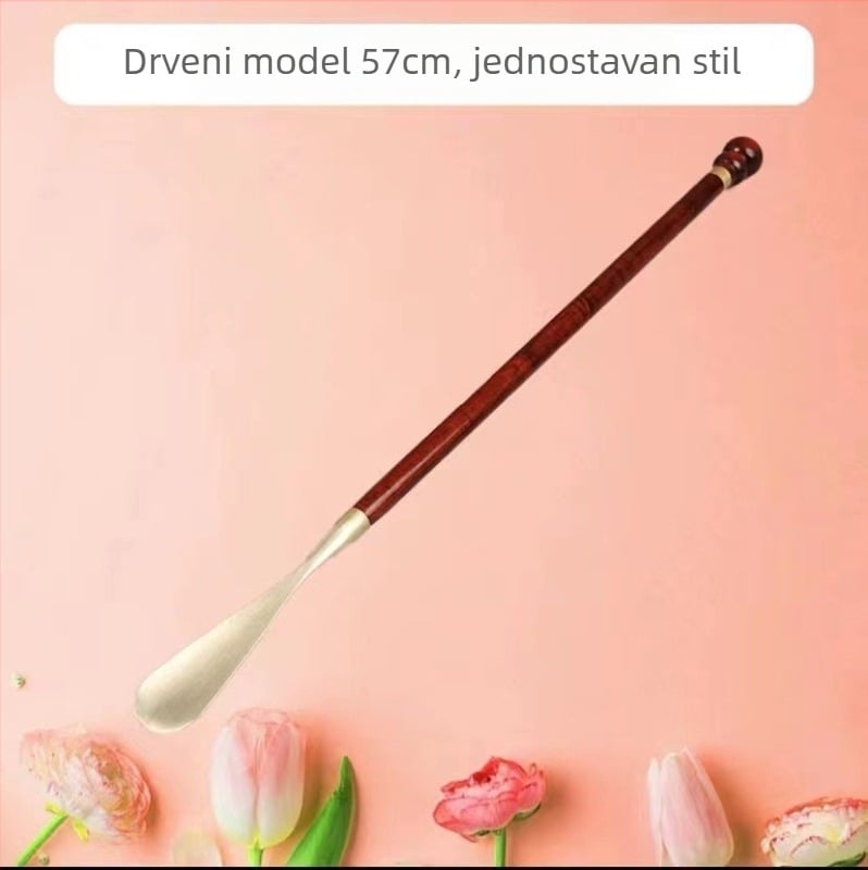 Rosewood Shoehorn with Copper Tip – Yingying Crafts, Wooden Ornament for Home, Modern Minimalist, Birthday Gift