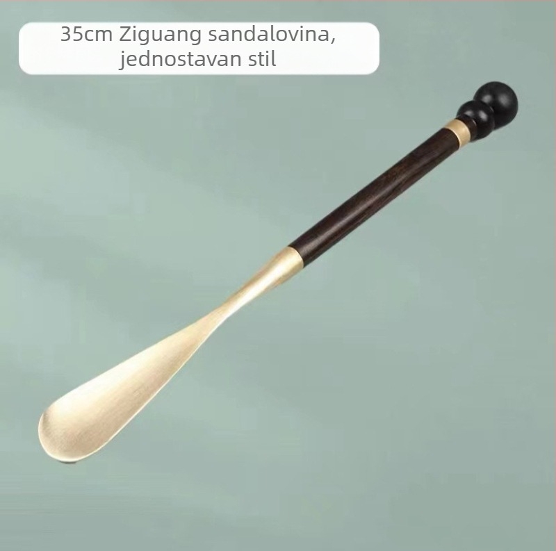 Rosewood Shoehorn with Copper Tip – Yingying Crafts, Wooden Ornament for Home, Modern Minimalist, Birthday Gift