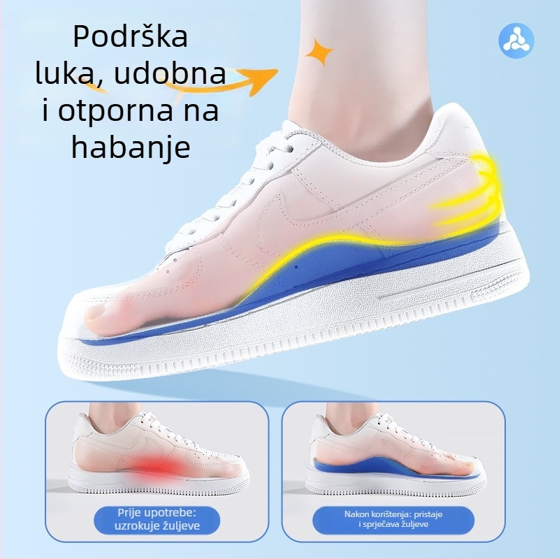 Uložak za obuću s potporom luka, od snažnog pamuka, cijeli ulošak, za jesen, unisex