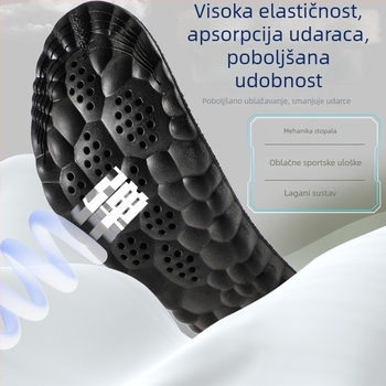 Unisex ulošak za obuću od PU s grafenom i tehnologijom 4D cloud, masaža luka stopala, dezodorirajući i upijajući znoj, visoko elastičan apsorber udara