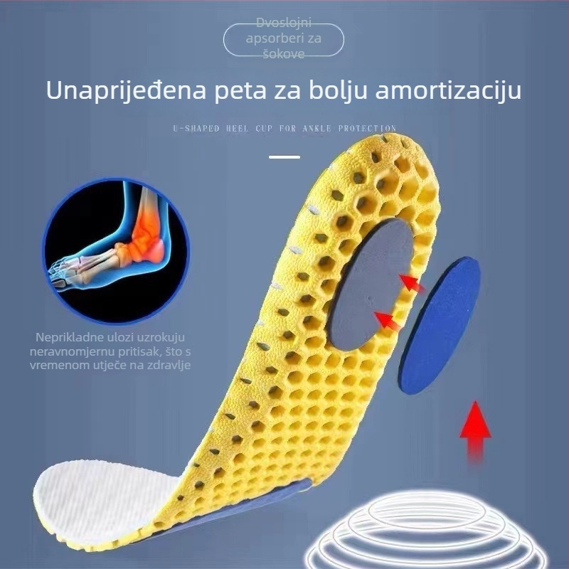 Honeycomb ulošci za cipele, EVA materijal, potpuno podstavljeni, povećanje visine, unisex