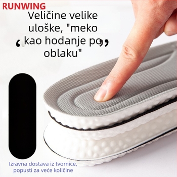 RUNWING PU01 ulošak za obuću – latex PU, dezodorirajući, upijanje znoja, prozračan, ublažavanje udaraca