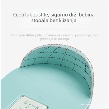 Dječji mjerač dužine stopala, ABS materijal, raspon mjerenja 0–19 cm, paket od 100 komada, kućna uporaba