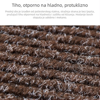 Jayson tepih za stepenice s prugastim uzorkom, poliester, strojno tkanje, oblik trake, za stepenice, moderni minimalistički stil, čišćenje usisivačem, proljeće 2025