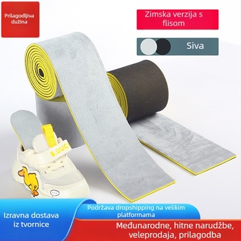 Uložak za cipele s flecom H17 — potpuno podstavljeni, umjetna vuna, održava toplinu, unisex, veličine 34–41, za zimu i jesen