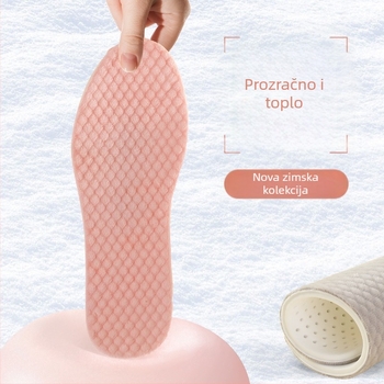 Zimske tanke tople PU pliš plošne uloške — lagane, prozračne, protuklizne, unisex, pogodne za tenisice, kožne cipele i čizme