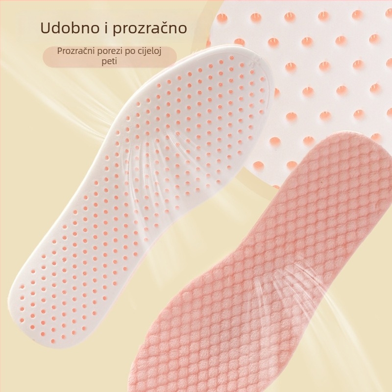 Zimske tanke tople PU pliš plošne uloške — lagane, prozračne, protuklizne, unisex, pogodne za tenisice, kožne cipele i čizme