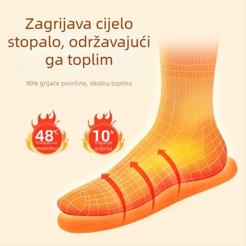 Grijane uloške za cipele s Mugwort toplinskim flasterima - samopodržavajuće zimske grijanje za stopala, 12 sati, model QX4810, unisex