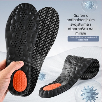 PU materijal, cijeli ulošak s grafenskim vlaknima – dezodorirajući, za košarku i badminton, unisex