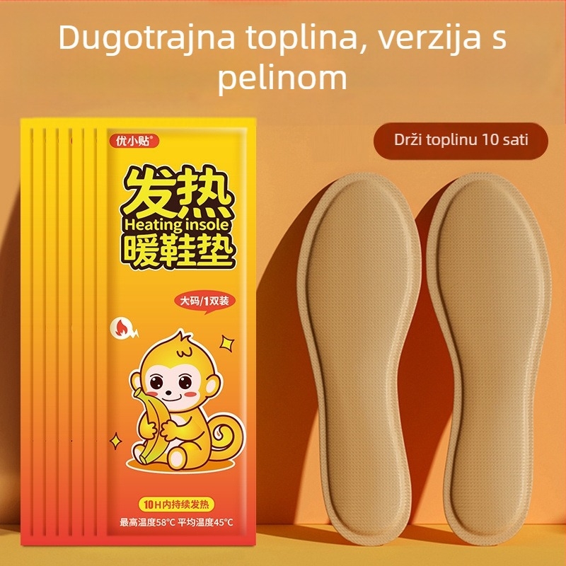 USB napajane grijane uloške za stopala, višepunktno grijanje, do 10 sati topline, za muškarce, papuče/ kućna obuća