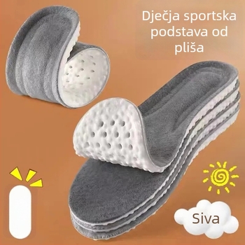 Dječji ulošci za cipele s flis podlogom, prozračni, protiv mirisa, upijaju znoj, cijeli ulošak, za zimske cipele
