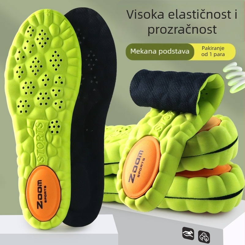 PU ulošak - prozračan, upija znoj, deodorant, ublažava udarce, cijeli ulošak za obuću