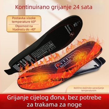 Punji ve grijaće uloške za cipele, pogodne za hodanje, daljinsko upravljanje temperaturom, zimski vanjski grijač za stopala
