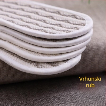 Pei Nong lanena uloška za cipele za muškarce i žene — upija znoj, prozračna, magnetska terapija, cijela uloška, materijal pamuk i lan