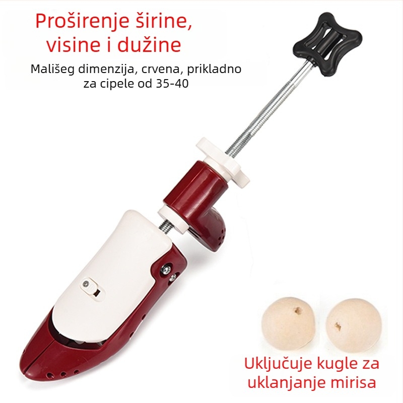 Ručni podesivi proširivač cipela za širenje i produženje gornjeg dijela; kompatibilan sa sportskim, kožnim, casual, toplim i tekstilnim cipelama; širi širinu i visinu kalupa