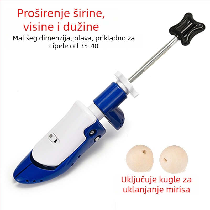 Ručni podesivi proširivač cipela za širenje i produženje gornjeg dijela; kompatibilan sa sportskim, kožnim, casual, toplim i tekstilnim cipelama; širi širinu i visinu kalupa