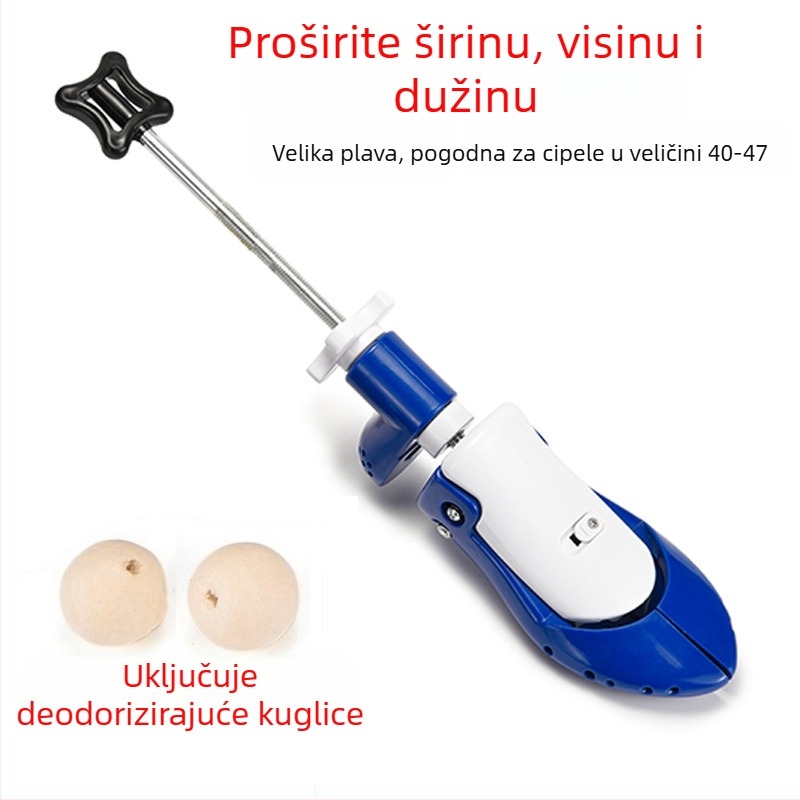 Ručni podesivi proširivač cipela za širenje i produženje gornjeg dijela; kompatibilan sa sportskim, kožnim, casual, toplim i tekstilnim cipelama; širi širinu i visinu kalupa