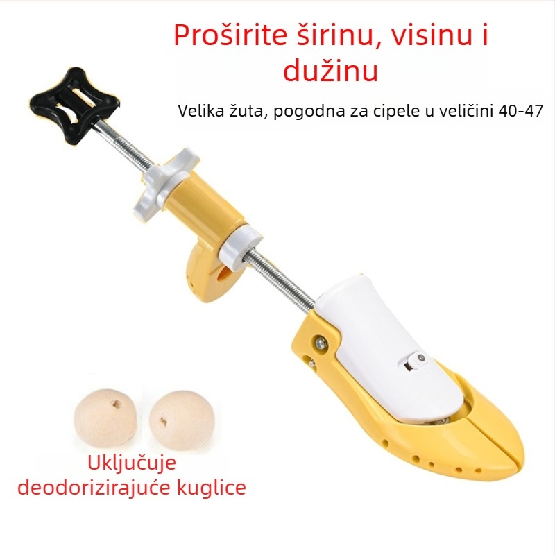 Ručni podesivi proširivač cipela za širenje i produženje gornjeg dijela; kompatibilan sa sportskim, kožnim, casual, toplim i tekstilnim cipelama; širi širinu i visinu kalupa