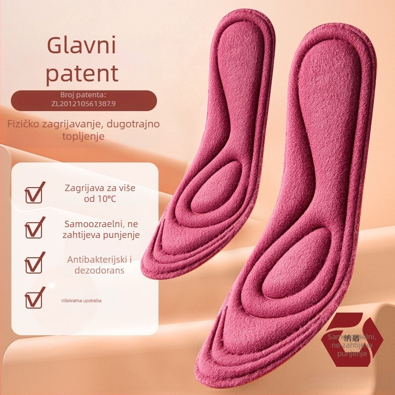 MD grijana uloška za cipele – cijela uloška, materijal Sponge + deodorirajući filtar, zima, prozračna, antibakterijska
