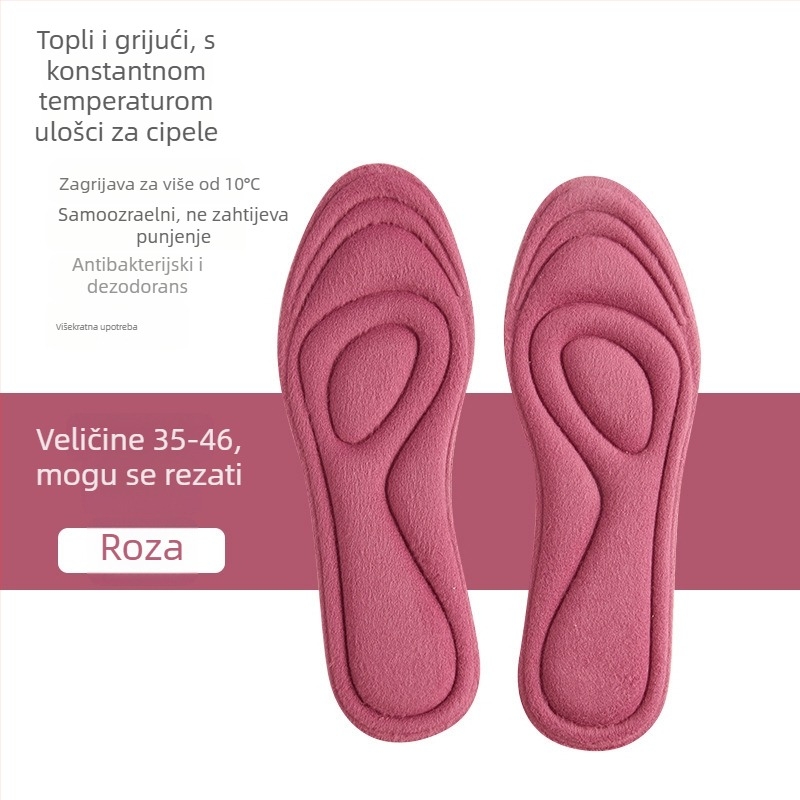 MD grijana uloška za cipele – cijela uloška, materijal Sponge + deodorirajući filtar, zima, prozračna, antibakterijska