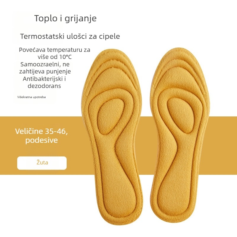 MD grijana uloška za cipele – cijela uloška, materijal Sponge + deodorirajući filtar, zima, prozračna, antibakterijska